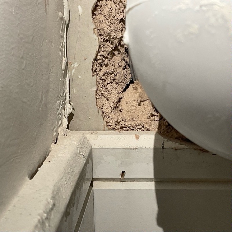 Snagging survey photo from a new-build in Wellingborough