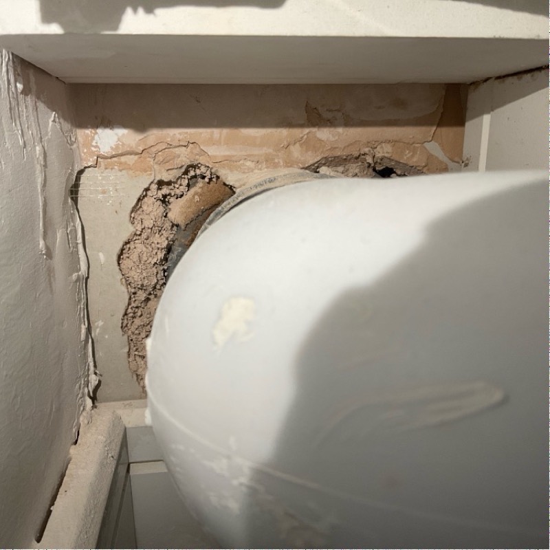 Snagging survey photo from a new-build in Wellingborough